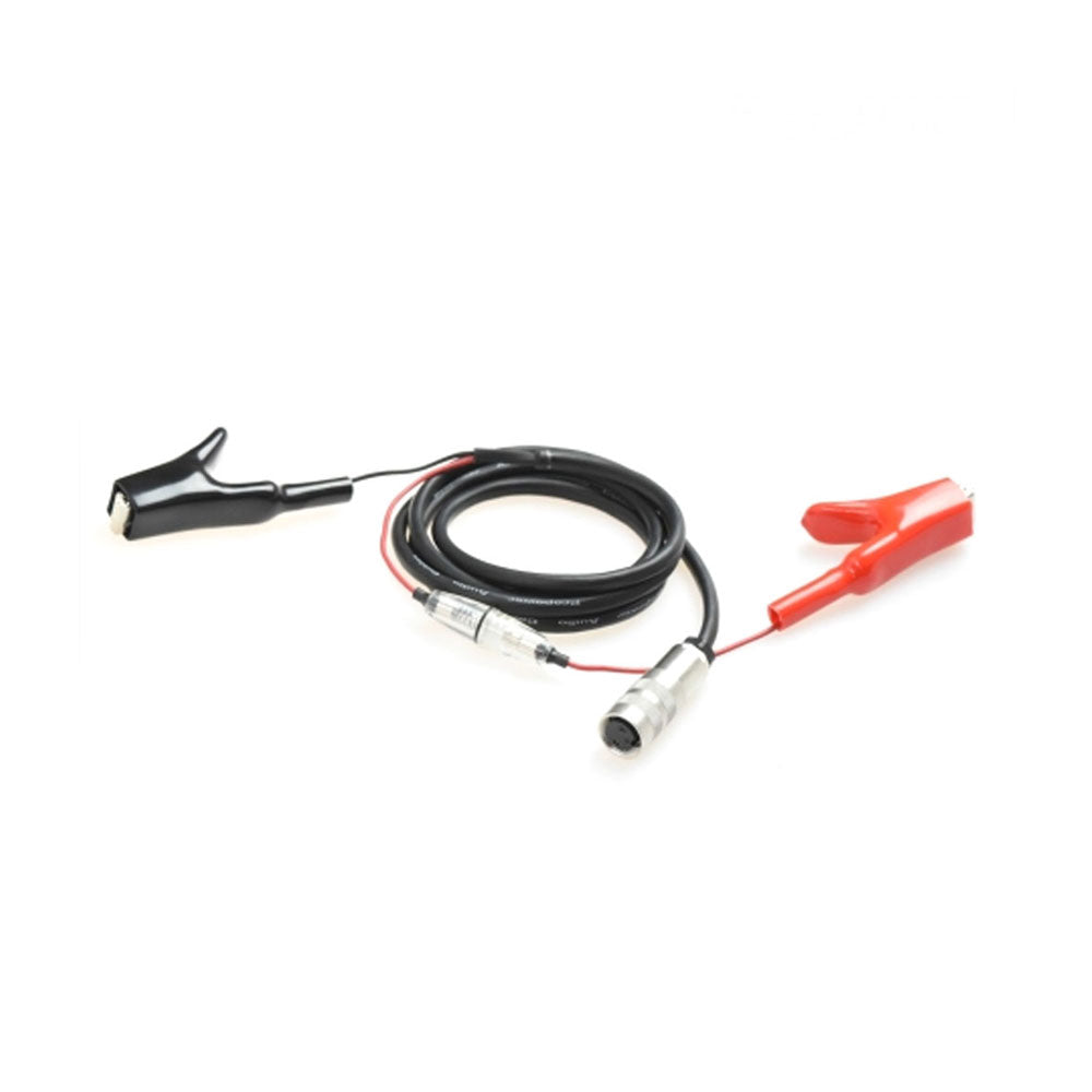 Ovi-Scan Lead with Binder Plug, Fuse & Alligator Clips 1m